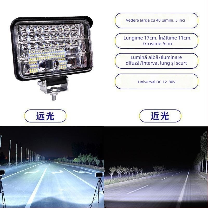 Proiector LED pentru camion 12–24V, lumină anti ceață, Model 1, Compatibil cu 1 model — Tianzhiba
