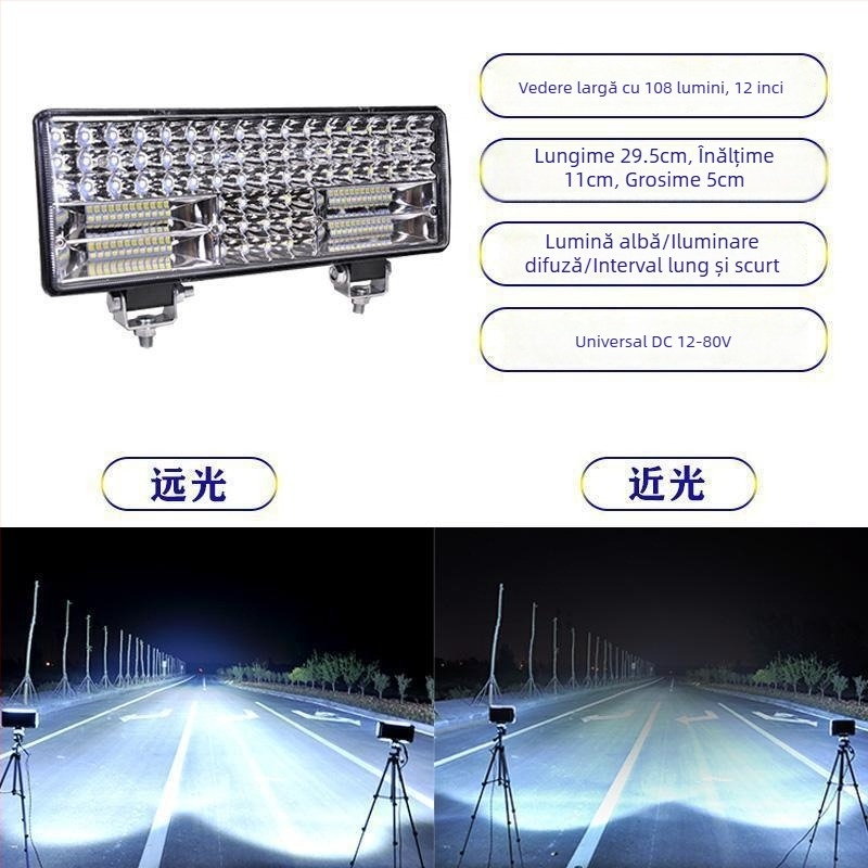 Proiector LED pentru camion 12–24V, lumină anti ceață, Model 1, Compatibil cu 1 model — Tianzhiba