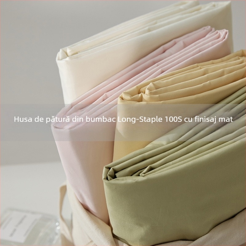 Husă de pilotă din bumbac cu fibre lungi, țesătură periată, vopsire reactive, 800–1000 g, stil lux lejer