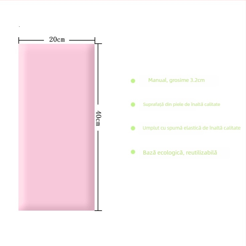 Covoraș moale de protecție pentru perete pentru copii, autocolant tip tatami, pentru cap și spate — PVC, stil desen animat, model monocrom, personalizabil, potrivit pentru living, dormitor, exterior, restaurant