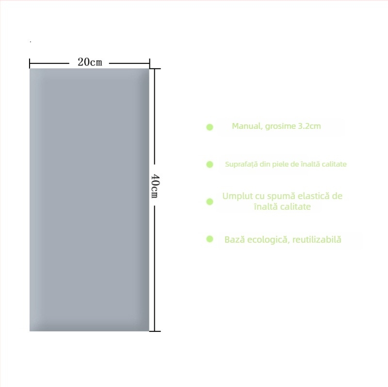 Covoraș moale de protecție pentru perete pentru copii, autocolant tip tatami, pentru cap și spate — PVC, stil desen animat, model monocrom, personalizabil, potrivit pentru living, dormitor, exterior, restaurant