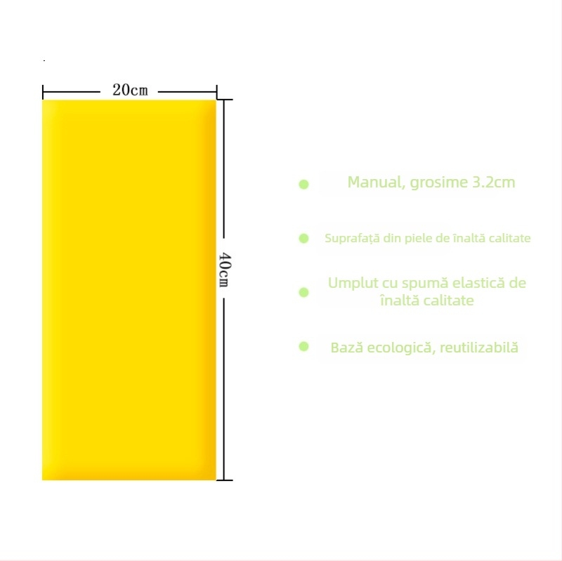 Covoraș moale de protecție pentru perete pentru copii, autocolant tip tatami, pentru cap și spate — PVC, stil desen animat, model monocrom, personalizabil, potrivit pentru living, dormitor, exterior, restaurant