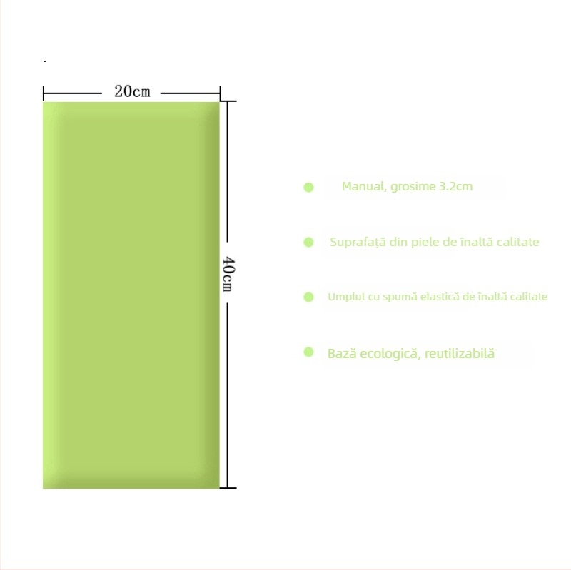 Covoraș moale de protecție pentru perete pentru copii, autocolant tip tatami, pentru cap și spate — PVC, stil desen animat, model monocrom, personalizabil, potrivit pentru living, dormitor, exterior, restaurant