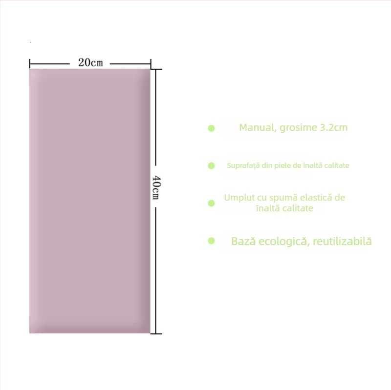 Covoraș moale de protecție pentru perete pentru copii, autocolant tip tatami, pentru cap și spate — PVC, stil desen animat, model monocrom, personalizabil, potrivit pentru living, dormitor, exterior, restaurant