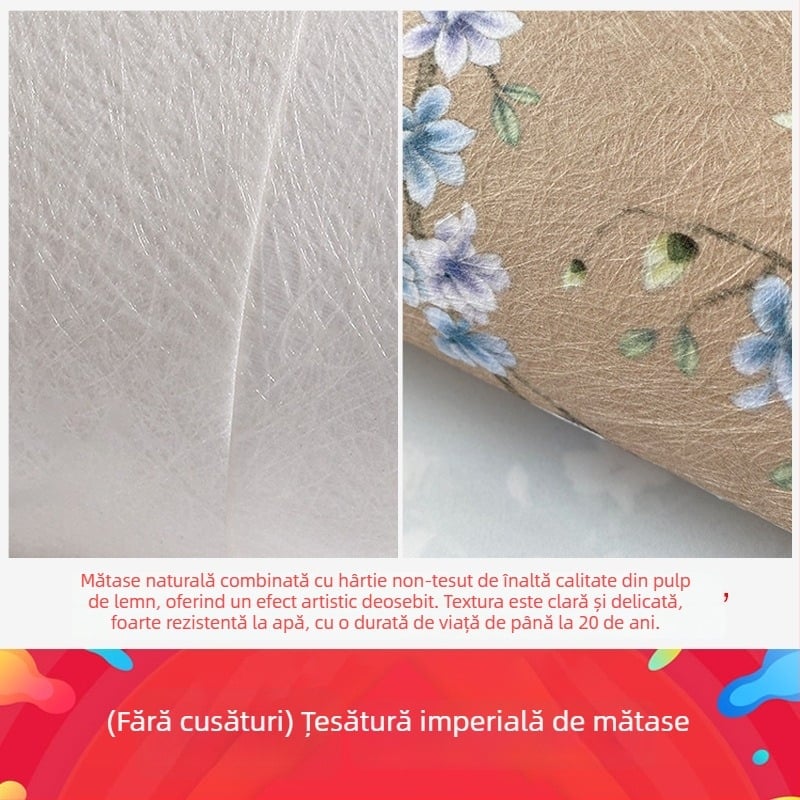 Acoperire de perete în stil franțuzesc cu cerb din pădure, mural arcuit, fibre sintetice, compoziție în 3 straturi