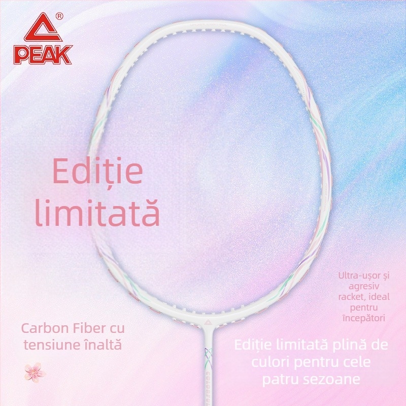 Rachetă de badminton cu cadru din fibră de carbon (greutate 85-89 g; mâner G5; lovitură directă; duritate a axului moderată)