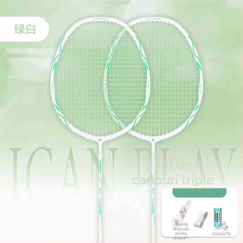 Rachetă de badminton cu cadru din fibră de carbon (greutate 85-89 g; mâner G5; lovitură directă; duritate a axului moderată)