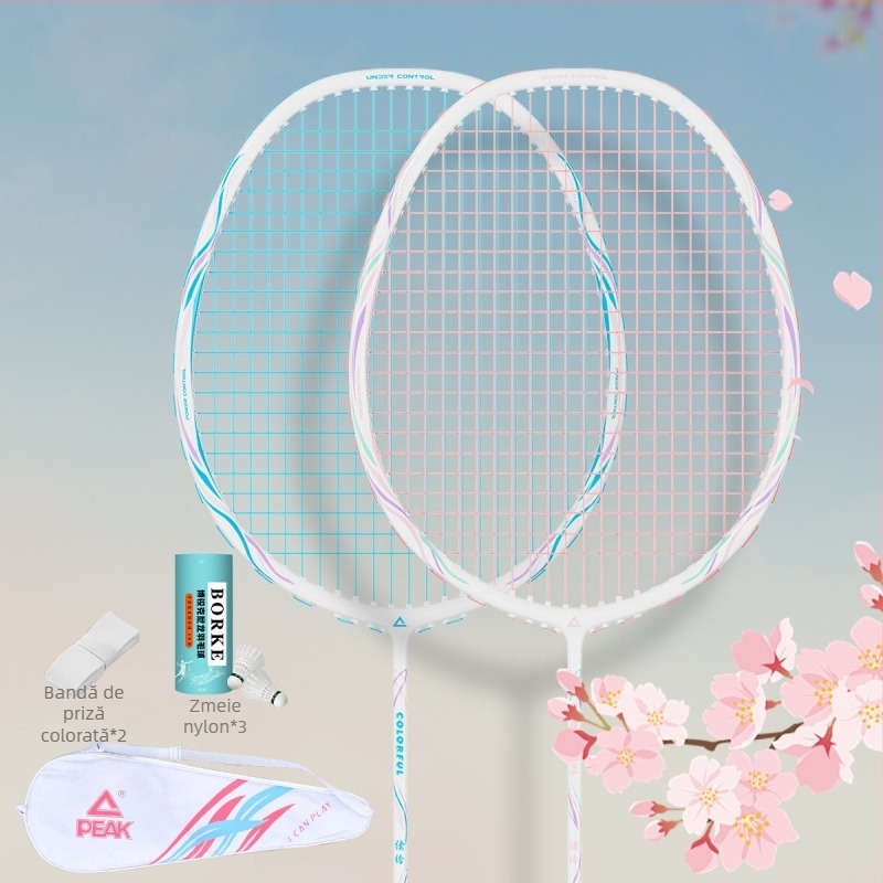 Rachetă de badminton cu cadru din fibră de carbon (greutate 85-89 g; mâner G5; lovitură directă; duritate a axului moderată)
