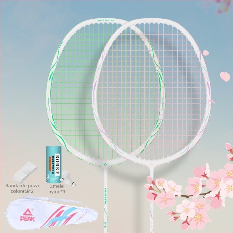 Rachetă de badminton cu cadru din fibră de carbon (greutate 85-89 g; mâner G5; lovitură directă; duritate a axului moderată)