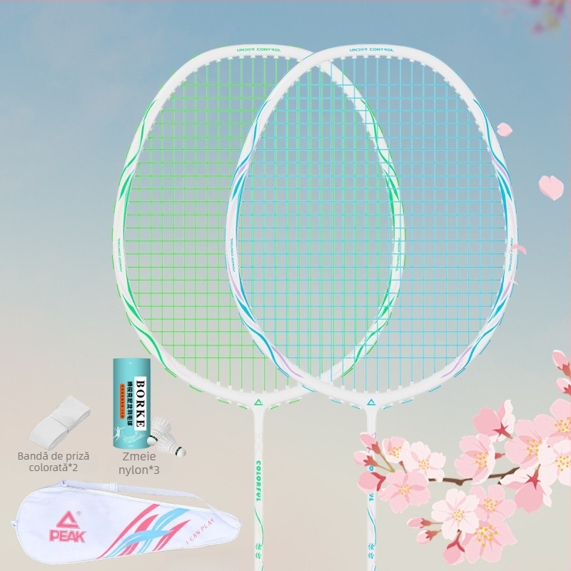 Rachetă de badminton cu cadru din fibră de carbon (greutate 85-89 g; mâner G5; lovitură directă; duritate a axului moderată)