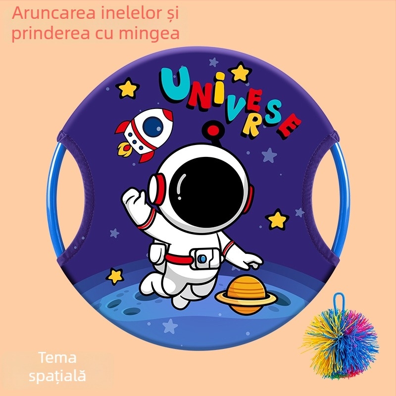 Joc educațional sportiv pentru părinți și copii: tavă pentru aruncare cu mingi pentru coordonare (7–14 ani) - ambalaj PP, ghid video disponibil