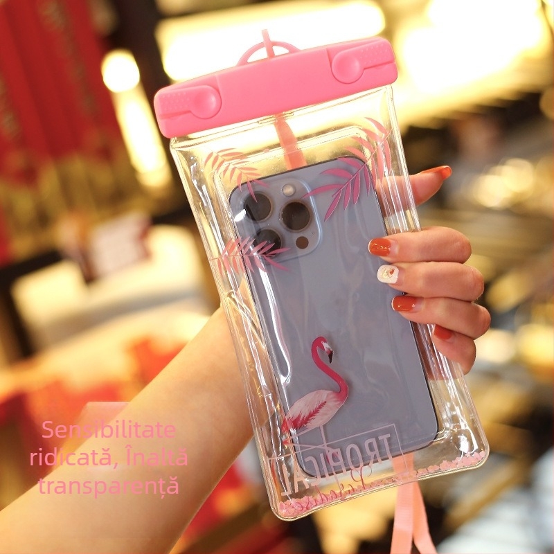 Husă PVC impermeabilă pentru telefon, compatibilă cu dispozitive până la 7,2 inci, imprimare siglă, personalizare (PVC • impermeabil • până la 7,2 inci • imprimare siglă • personalizare)