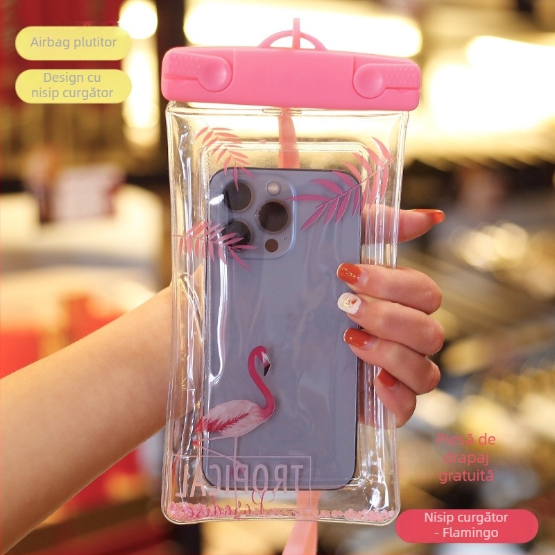 Husă PVC impermeabilă pentru telefon, compatibilă cu dispozitive până la 7,2 inci, imprimare siglă, personalizare (PVC • impermeabil • până la 7,2 inci • imprimare siglă • personalizare)