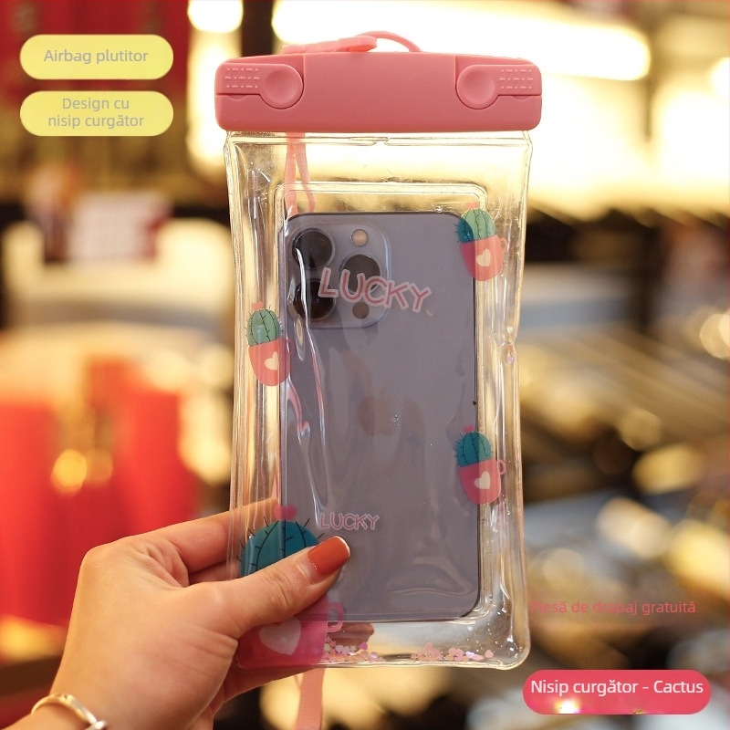 Husă PVC impermeabilă pentru telefon, compatibilă cu dispozitive până la 7,2 inci, imprimare siglă, personalizare (PVC • impermeabil • până la 7,2 inci • imprimare siglă • personalizare)