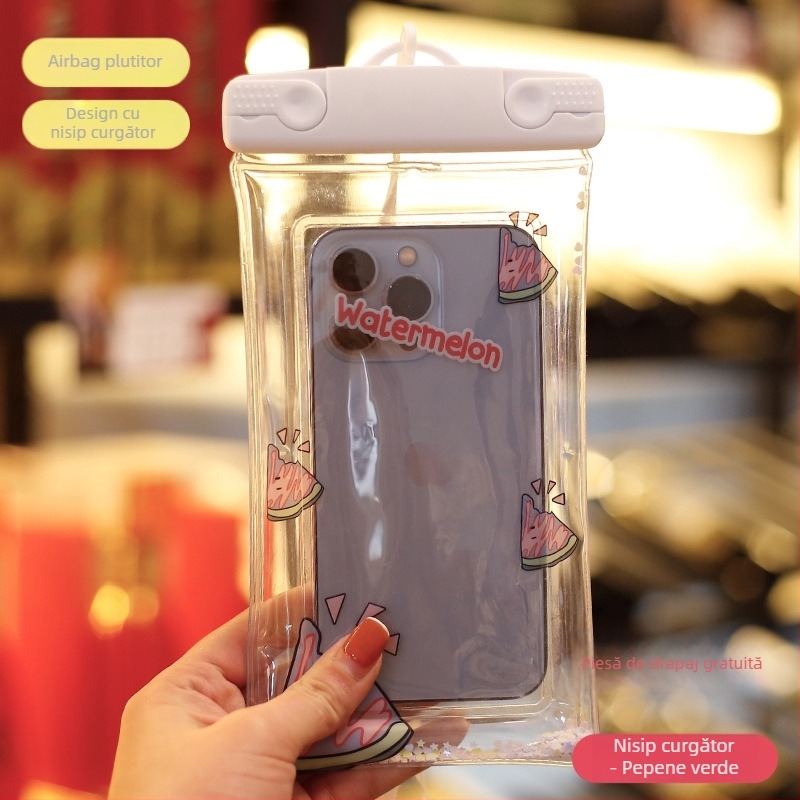 Husă PVC impermeabilă pentru telefon, compatibilă cu dispozitive până la 7,2 inci, imprimare siglă, personalizare (PVC • impermeabil • până la 7,2 inci • imprimare siglă • personalizare)