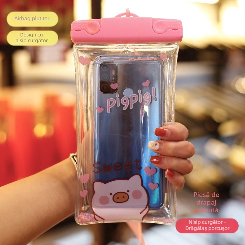 Husă PVC impermeabilă pentru telefon, compatibilă cu dispozitive până la 7,2 inci, imprimare siglă, personalizare (PVC • impermeabil • până la 7,2 inci • imprimare siglă • personalizare)