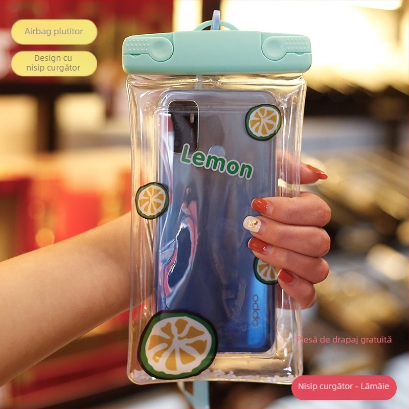 Husă PVC impermeabilă pentru telefon, compatibilă cu dispozitive până la 7,2 inci, imprimare siglă, personalizare (PVC • impermeabil • până la 7,2 inci • imprimare siglă • personalizare)