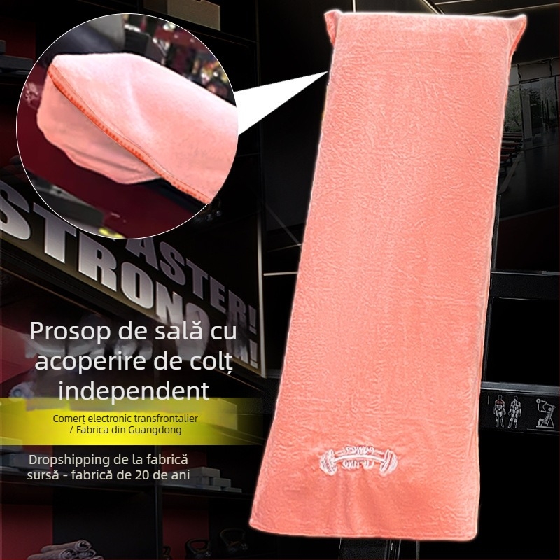 Prosop de sport din microfibră pentru fitness – uscare rapidă, absorbție înaltă, 400 g, fire îmbinate