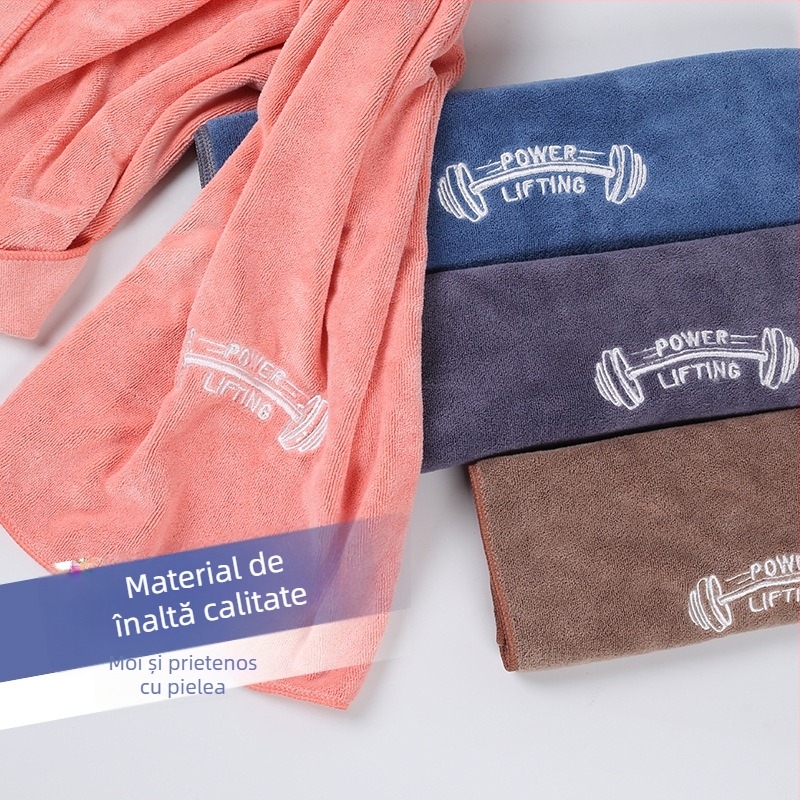 Prosop de sport din microfibră pentru fitness – uscare rapidă, absorbție înaltă, 400 g, fire îmbinate