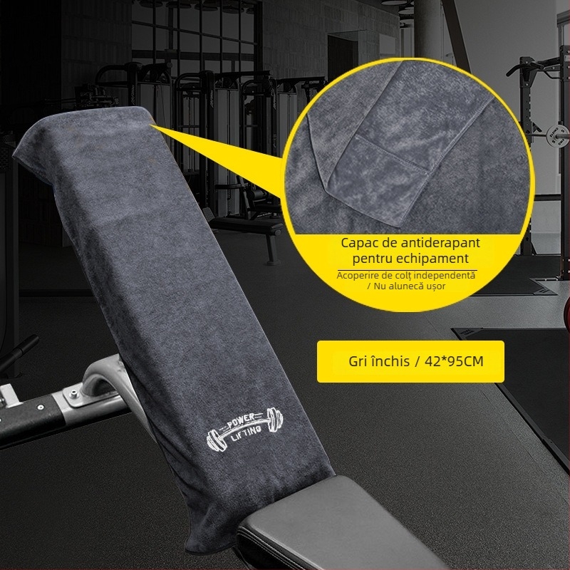 Prosop de sport din microfibră pentru fitness – uscare rapidă, absorbție înaltă, 400 g, fire îmbinate