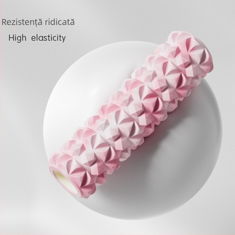 Rulou din spumă gol pentru masaj — yoga și pilates (Material: PVC+EVA; Structură: goală; Utilizare: relaxare musculară; Potrivit pentru uz casnic)