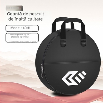 Baon geantă de pescuit din pânză, cu design cu două niveluri pentru depozitare accesorii de pescuit