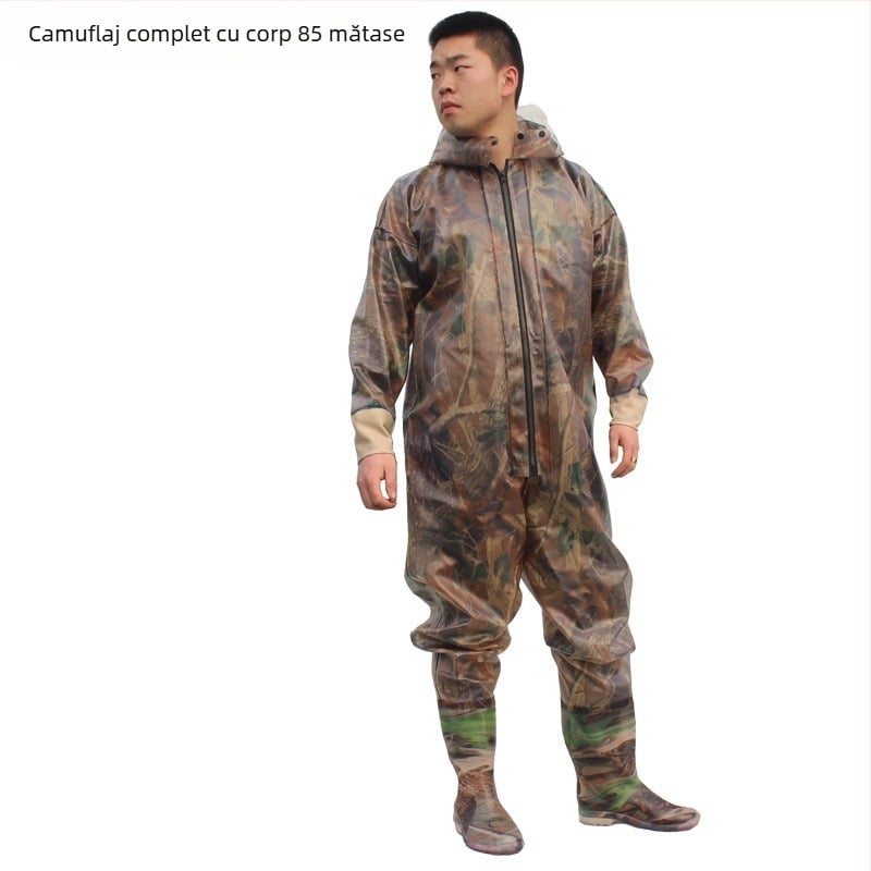 Pantaloni impermeabili de tip wading pentru pescuit – țesătură PVC tricotată, uscare rapidă, rezistenți la uzură, rezistenți la vânt, rezistenți la acizi și baze, model HXE009