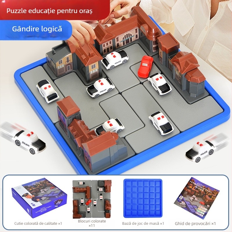 Joc de masă din plastic cu cărți pentru copii 4–6 ani, interacțiune părinte-copil, dezvoltare a gândirii și coordonare mână-ochi