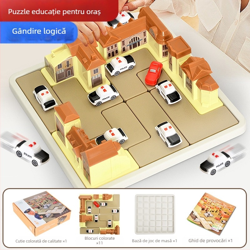 Joc de masă din plastic cu cărți pentru copii 4–6 ani, interacțiune părinte-copil, dezvoltare a gândirii și coordonare mână-ochi