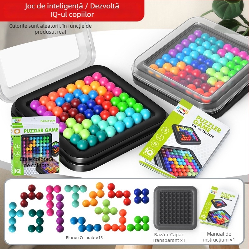 Joc de masă din plastic cu cărți pentru copii 4–6 ani, interacțiune părinte-copil, dezvoltare a gândirii și coordonare mână-ochi