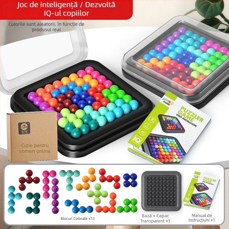 Joc de masă din plastic cu cărți pentru copii 4–6 ani, interacțiune părinte-copil, dezvoltare a gândirii și coordonare mână-ochi