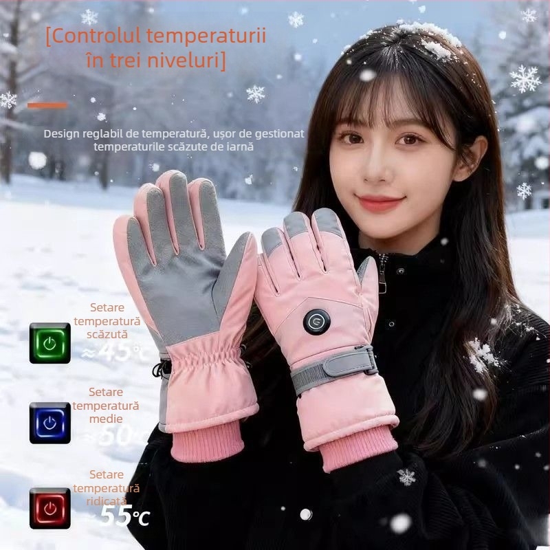 Pomelo mănuși de ciclism din nailon, groase, pentru adulți, unisex