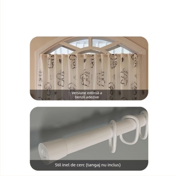 Perdea de ușă din țesătură pentru dulapuri — material textil, tip perdea din țesătură, stil modern minimalist, imprimeu peisaj