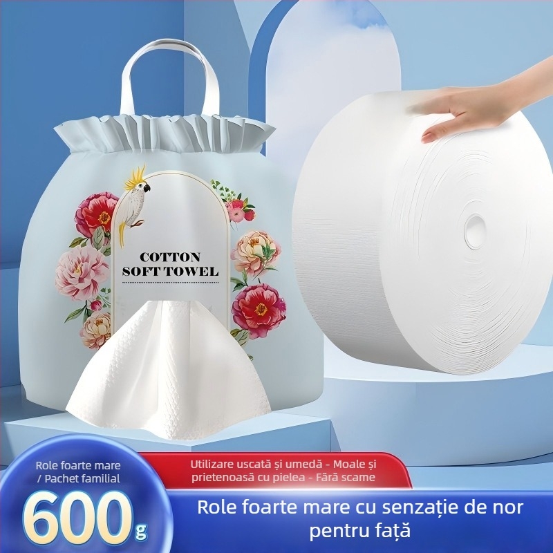 Texture Prosop comprimat pentru față din fibre vegetale, grosime extra, 50 g+, de unică folosință, pentru călătorii