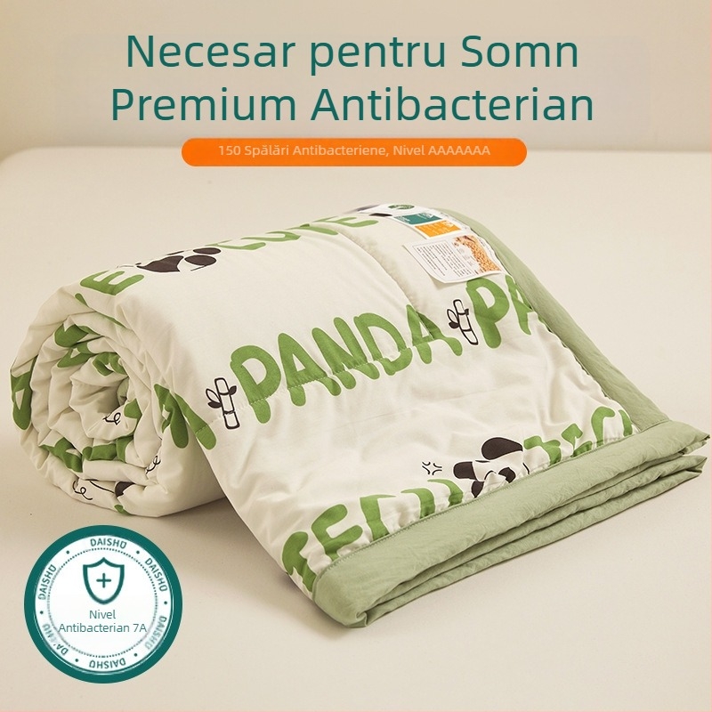 Jielia 7A Cuvertură de vară din bumbac lavabil, țesătură din bumbac lavat, umplutură poliester, imprimare reactiva și vopsire, stil Proaspăt