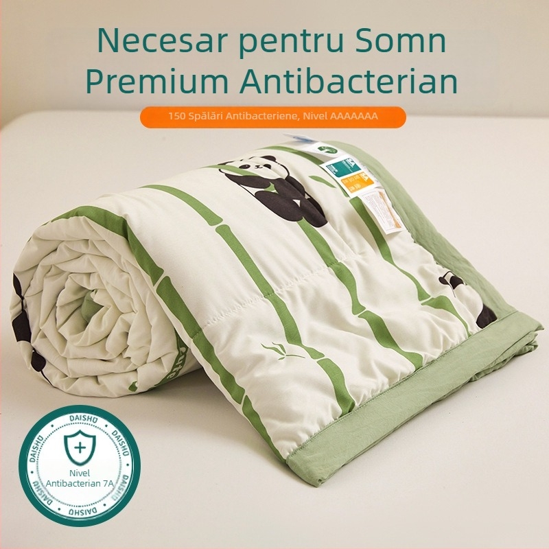 Jielia 7A Cuvertură de vară din bumbac lavabil, țesătură din bumbac lavat, umplutură poliester, imprimare reactiva și vopsire, stil Proaspăt