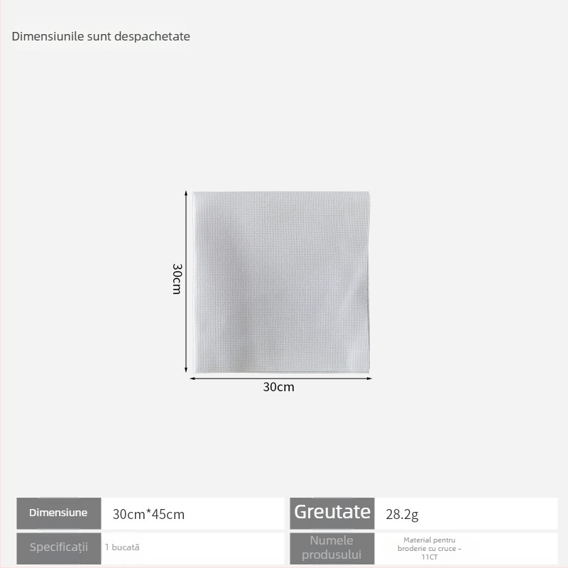 Pânză pentru broderie în cruce 11ct din in, stil simplu