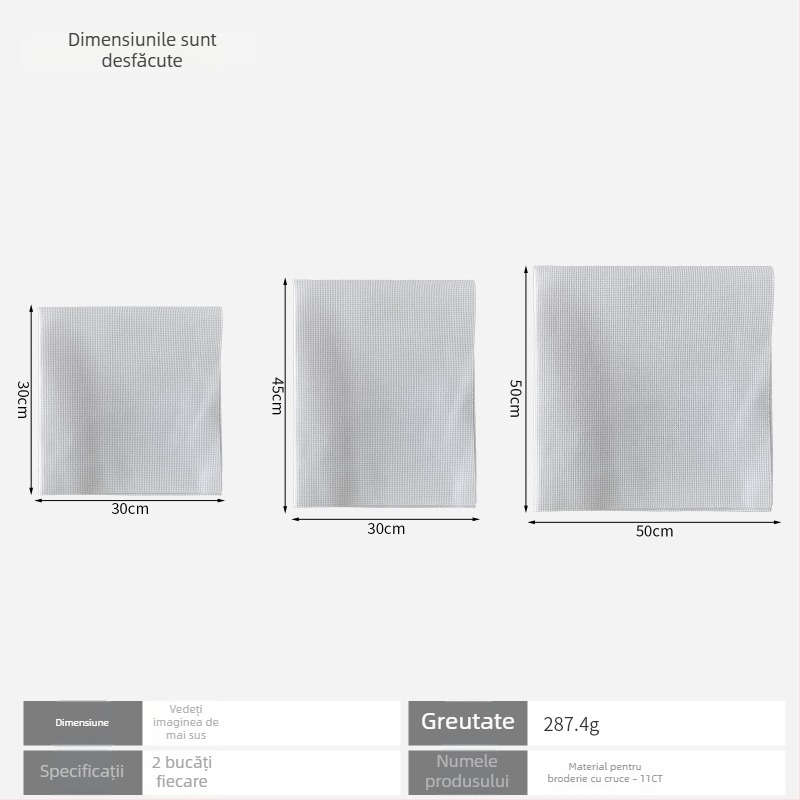 Pânză pentru broderie în cruce 11ct din in, stil simplu