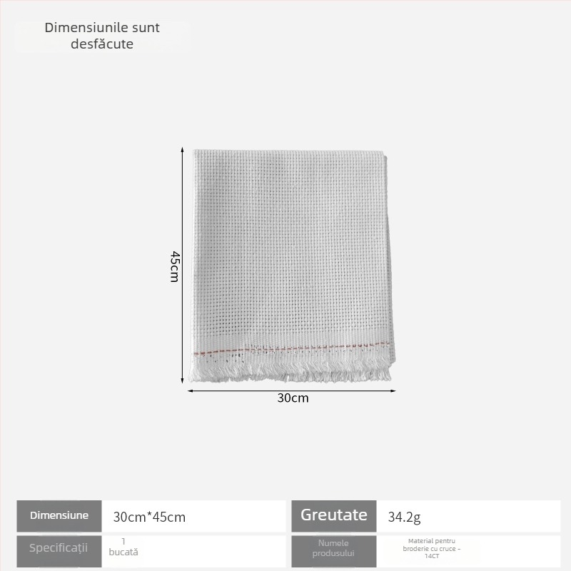 Pânză pentru broderie în cruce 11ct din in, stil simplu