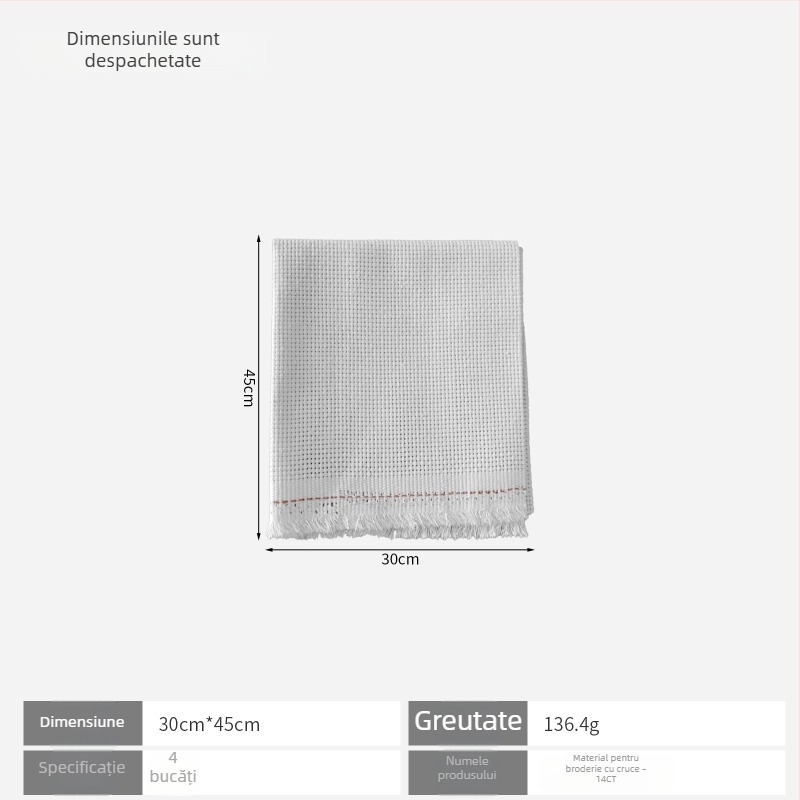 Pânză pentru broderie în cruce 11ct din in, stil simplu