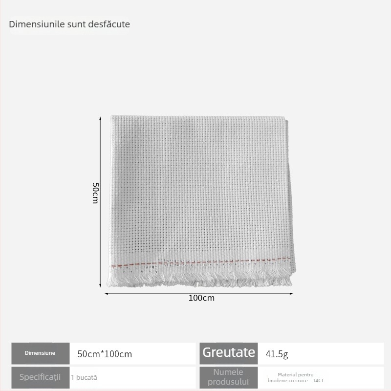 Pânză pentru broderie în cruce 11ct din in, stil simplu