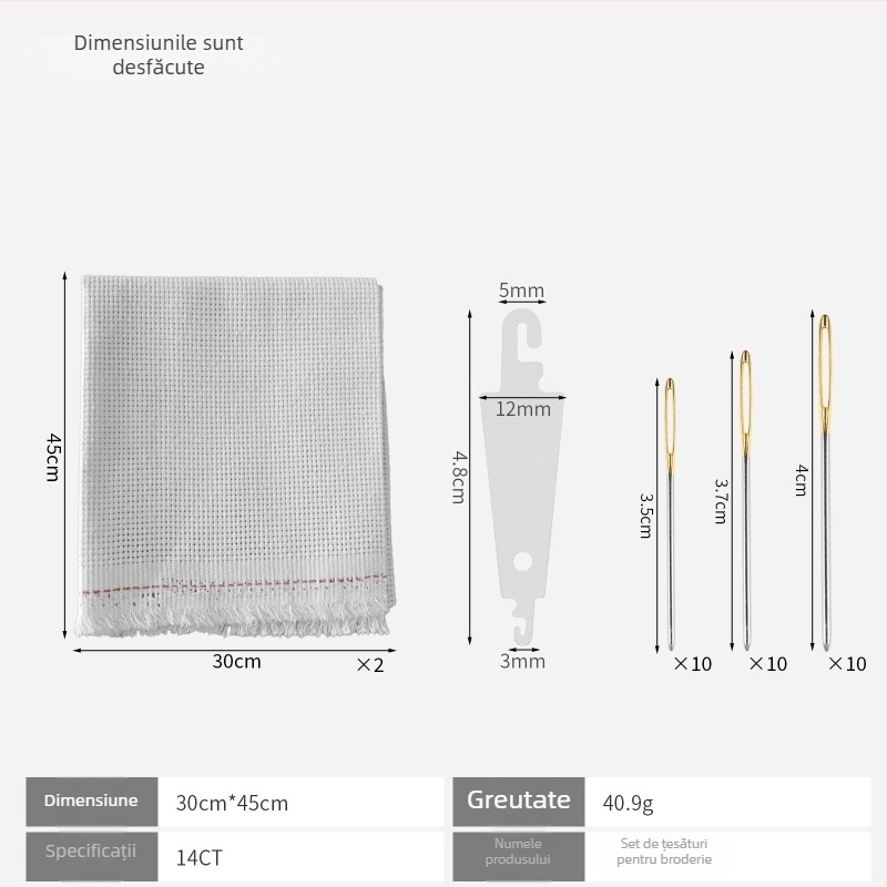 Pânză pentru broderie în cruce 11ct din in, stil simplu