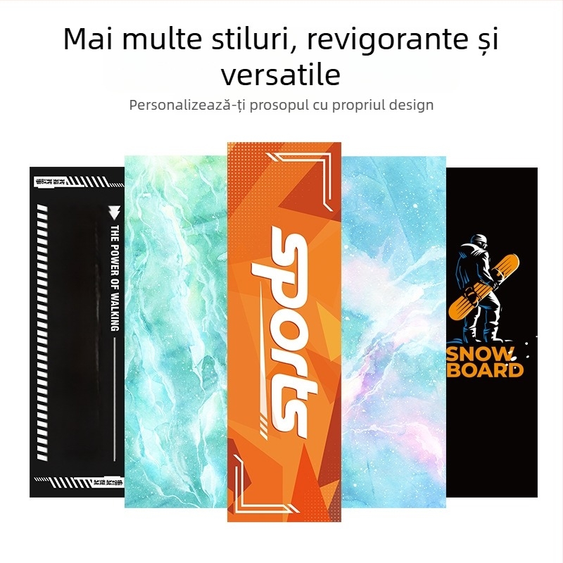 Prosop sport din microfibră, 110 g, absorbție a transpirației 0–5 s, uscare rapidă, imprimare siglă disponibilă