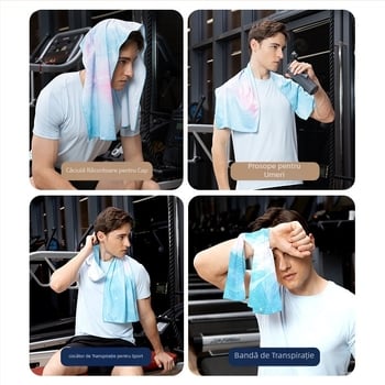 Prosop de sport din microfibră Navis – logo imprimat, structură cu 21 de fire, țesătură cu fir unic, uscare rapidă, greutate 180–250 g, absorbție 5–10 s