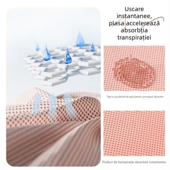 Prosop de sport din microfibră Navis – logo imprimat, structură cu 21 de fire, țesătură cu fir unic, uscare rapidă, greutate 180–250 g, absorbție 5–10 s