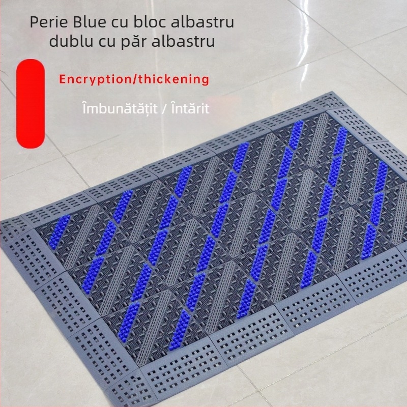 Covoraș de podea antiderapant, exterior pentru intrarea hotelului, pentru adunarea nămolului și prafului, pătrat, grosime 2,5 cm, din plastic polimeric, personalizabil pentru uz comercial