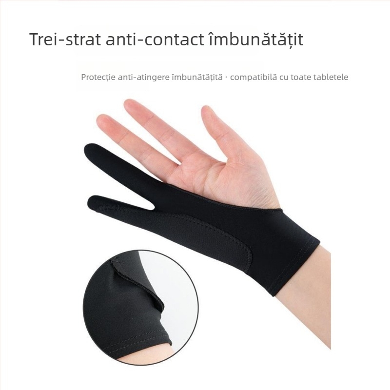 Mănuși de pictură cu degete parțiale pentru desen — anti-ștergere, anti-uzură, anti-transpirație, anti-murdărie; mențin căldura; potrivite pentru primăvară