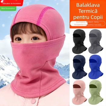 Balaclavă unisex pentru iarnă, cu poliester Derong și 11–20% elastan, uscare rapidă, respirabilă, protecție împotriva vântului, menține căldura, gât integrat