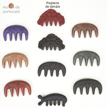 Pieptene cu plante Polygonum multiflorum, Unisex, realizat manual cu proces semi-manual și semi-mecanic, ambalaj individual