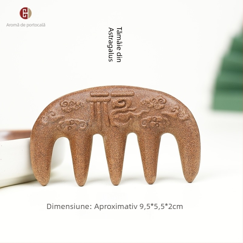 Pieptene cu plante Polygonum multiflorum, Unisex, realizat manual cu proces semi-manual și semi-mecanic, ambalaj individual